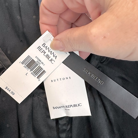 Banana Republic silk blend blouse - Size L - Picture 4 of 8